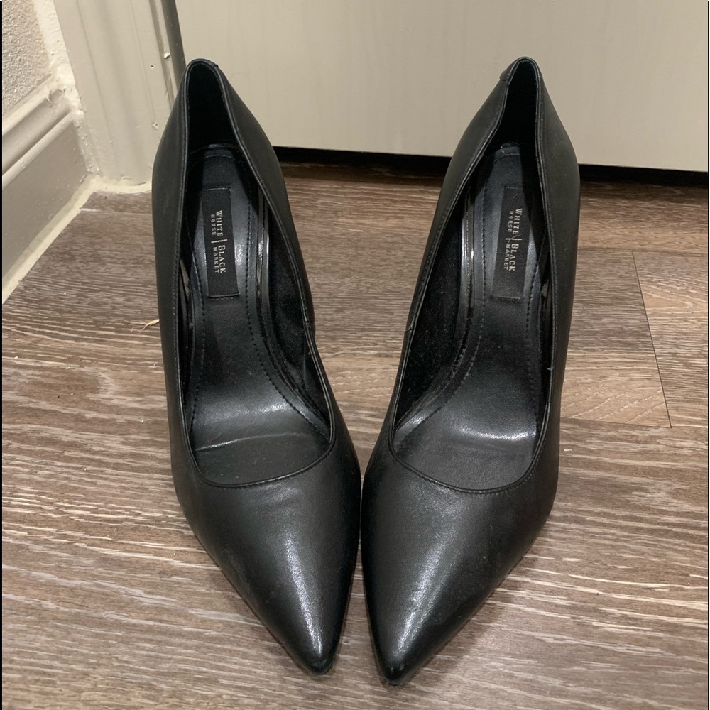 White House Black Market Leather Heels